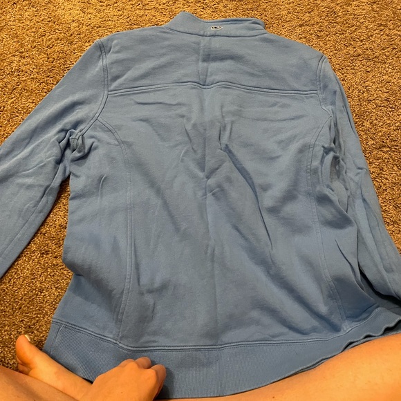 Vineyard vines quarter zip blue pull over - Picture 6 of 7